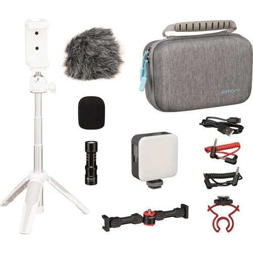 simorr Vigor VK-50 White Vlog Kit