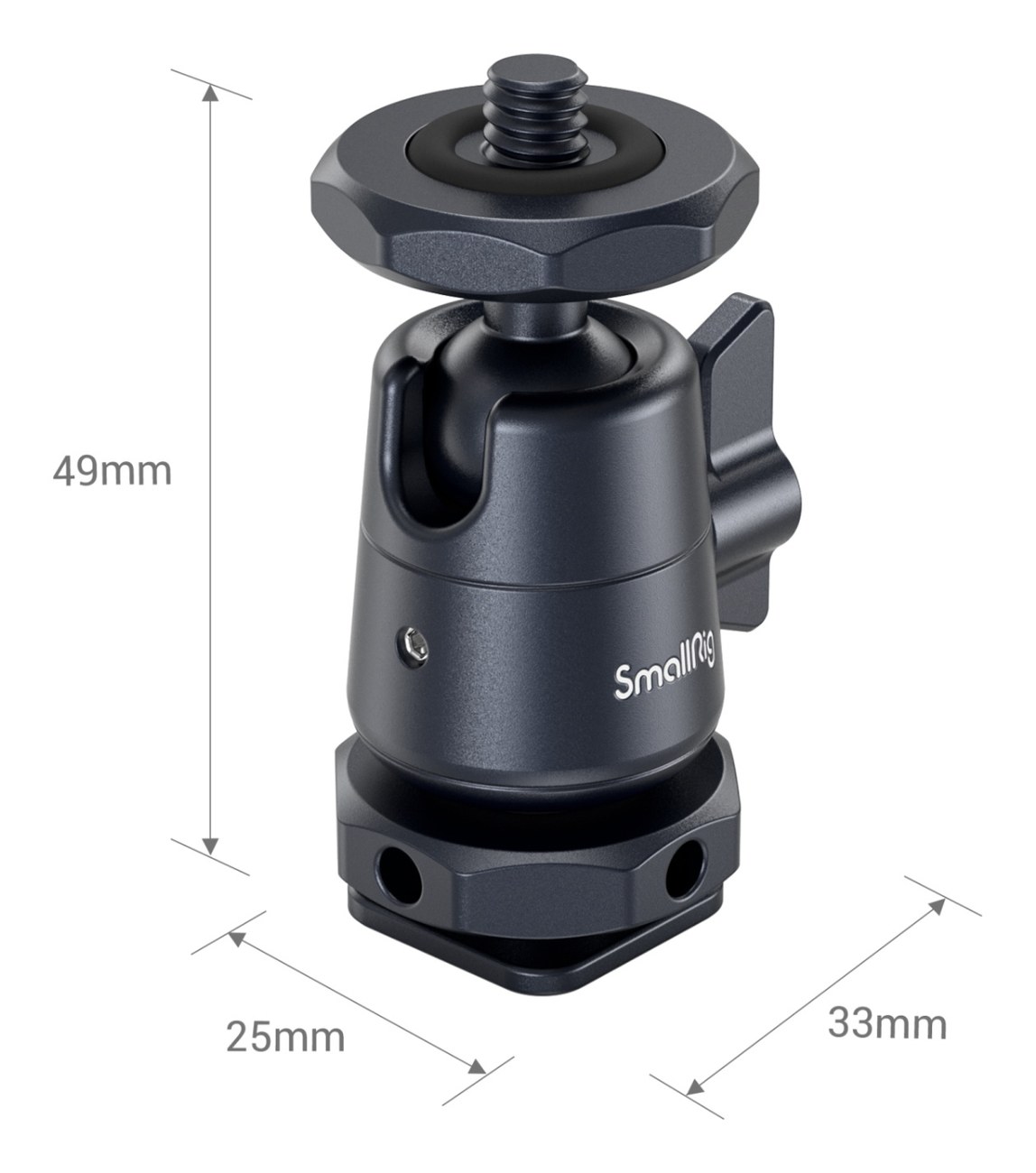 Mini Ball Head with Removable Cold Shoe Mount (two pieces) 2948