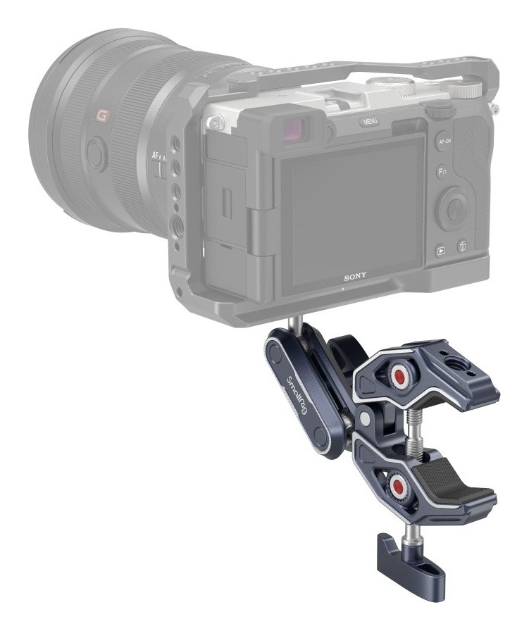 Crab-Shaped Clamp with Ballhead Magic Arm