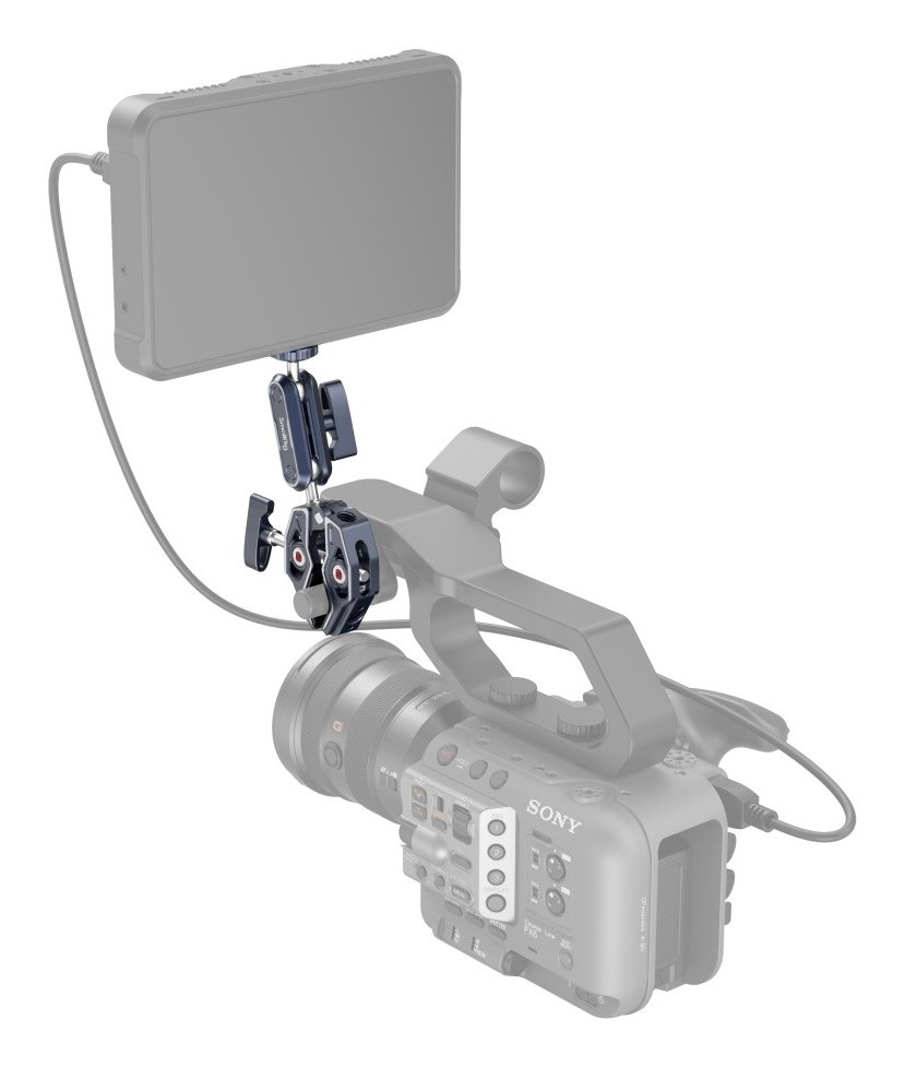 Crab-Shaped Clamp with Ballhead Magic Arm