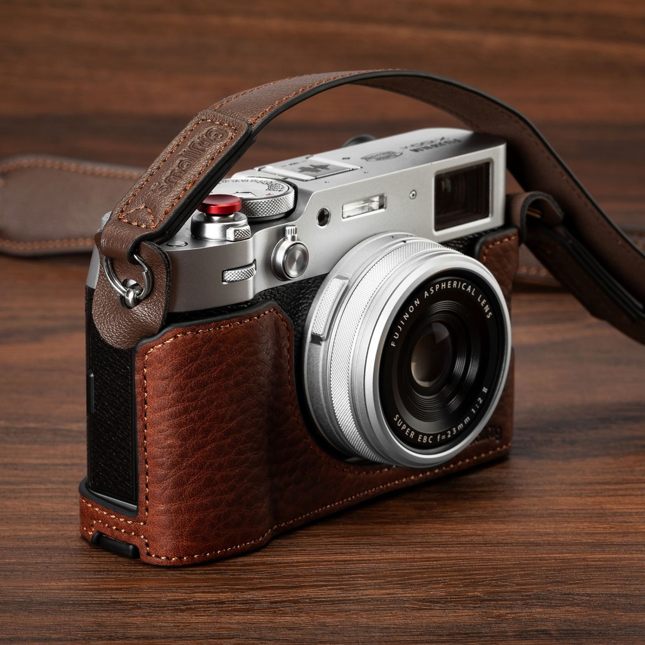 Leather Half Case Kit for FUJIFILM X100VI (Brown)