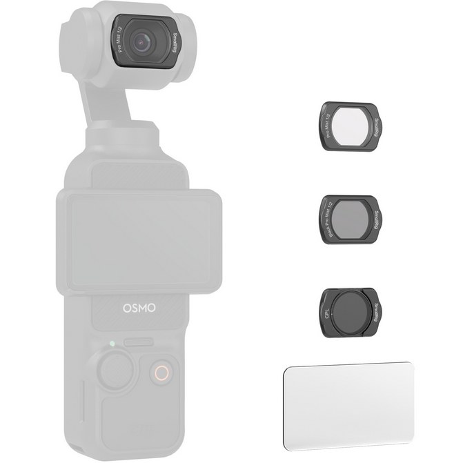Black / White Mist Filter & CPL Filter Set for DJI Osmo Pocket 3