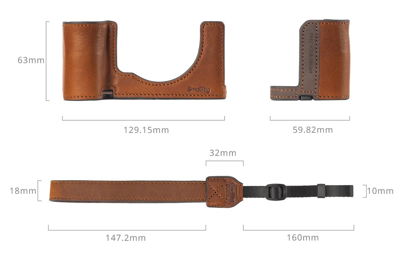 Camera Leather Case Kit for Sony Alpha 7C II / Alpha 7CR