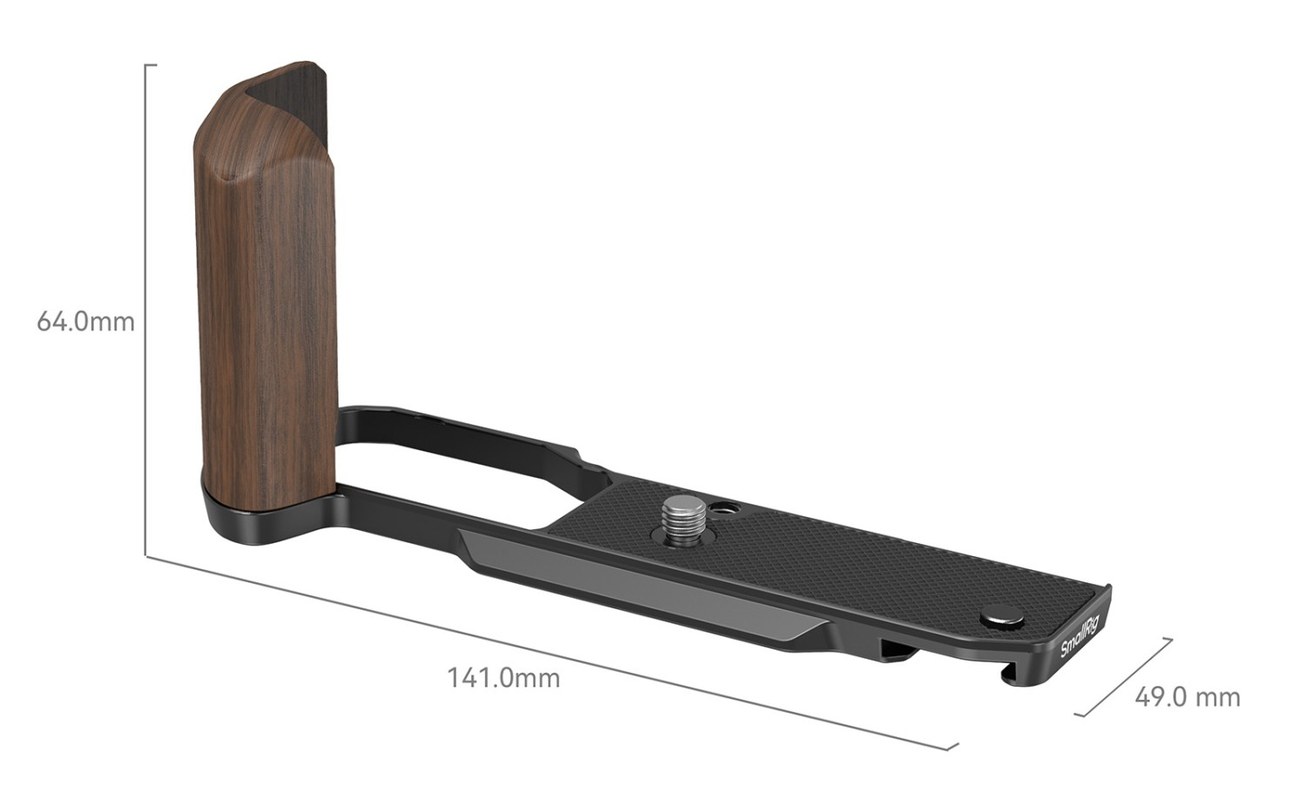 Wooden L-Shape Grip for Nikon Z fc (Black)