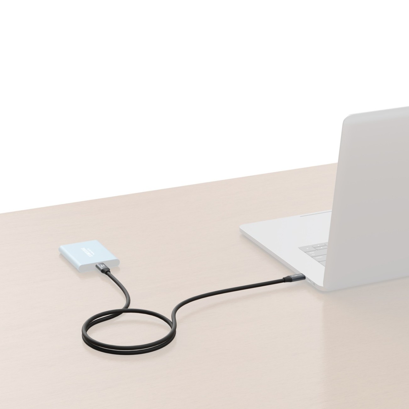 USB-C (Straight) to USB-C (Straight) Data Cable (60cm / 23.6in)