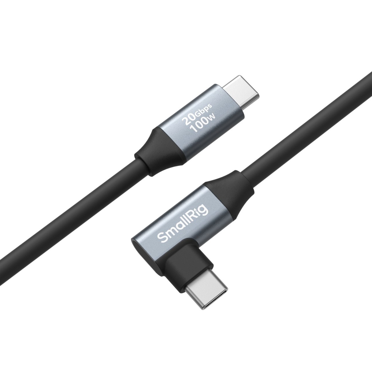 USB-C (Straight) to USB-C (Angled) Data Cable (35cm / 13.8in)
