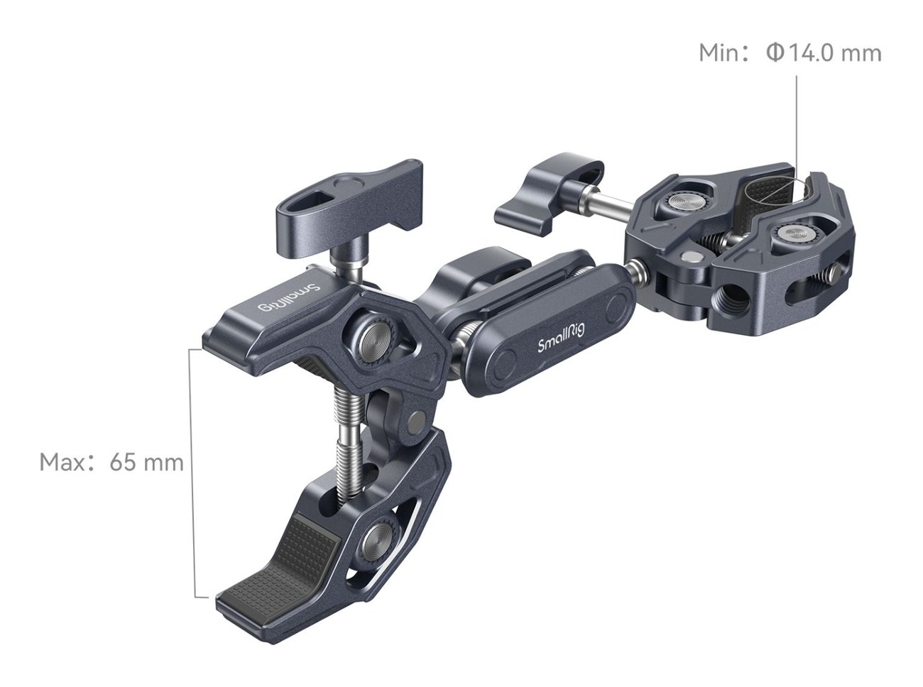 Super Clamp with Double Crab-Shaped Clamps