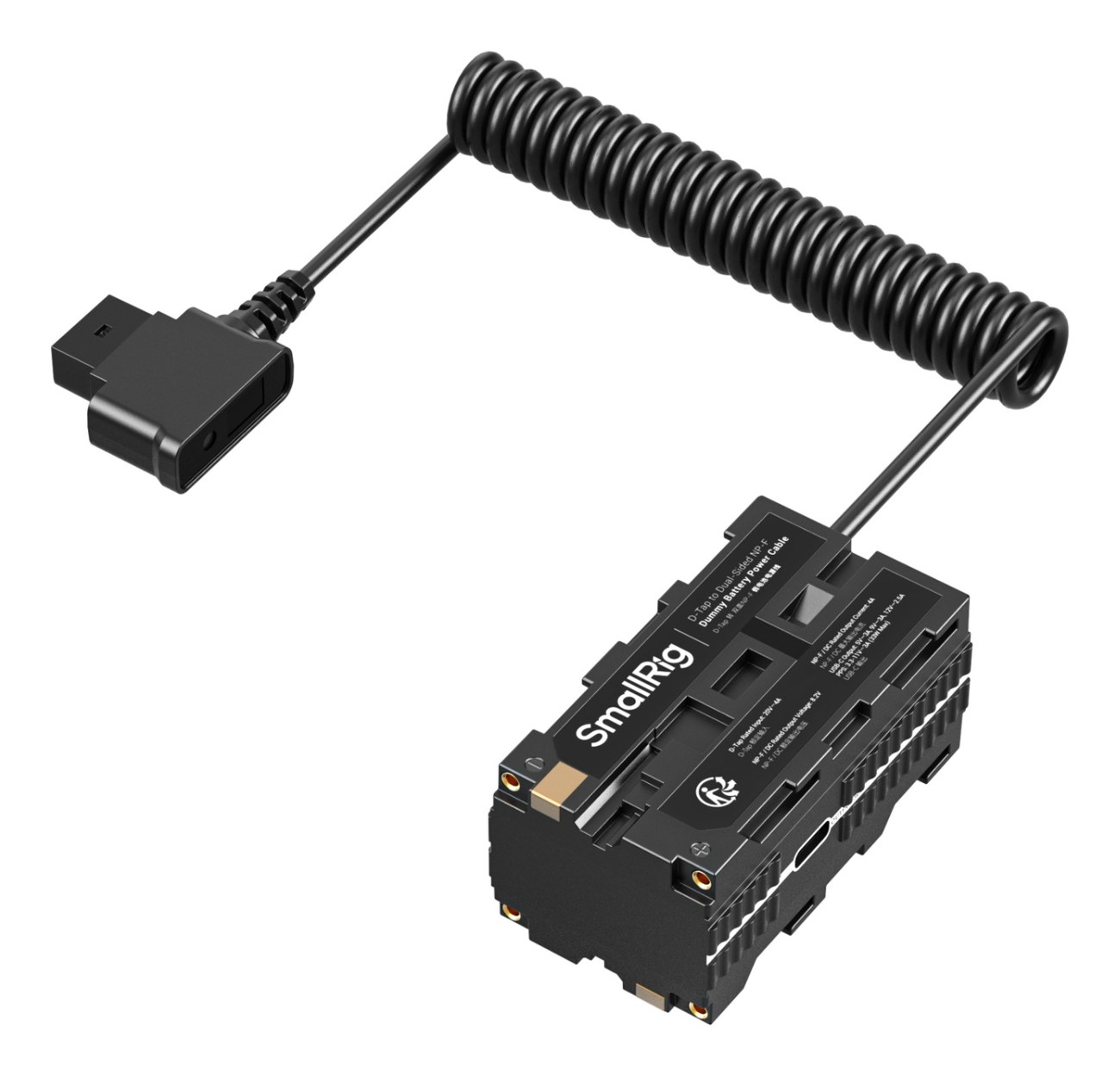 D-Tap to Dual-Sided NP-F Dummy Battery Power Cable