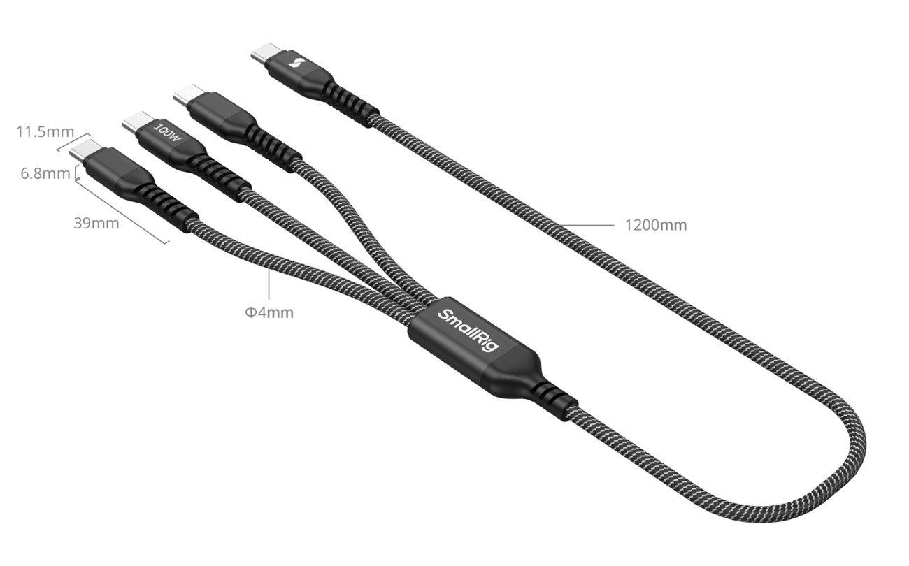 3-in-1 USB-C Power Cable