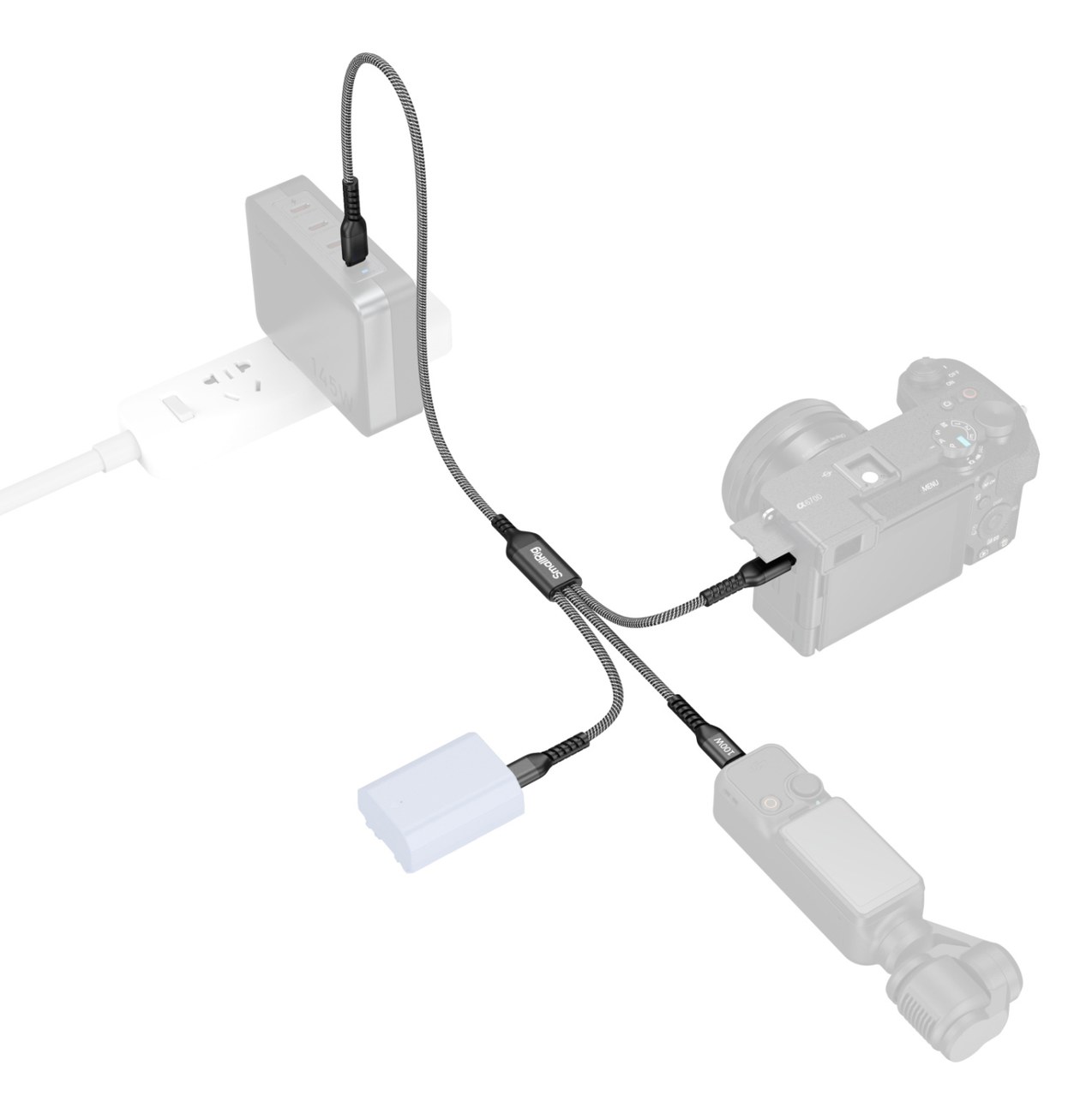 3-in-1 USB-C Power Cable
