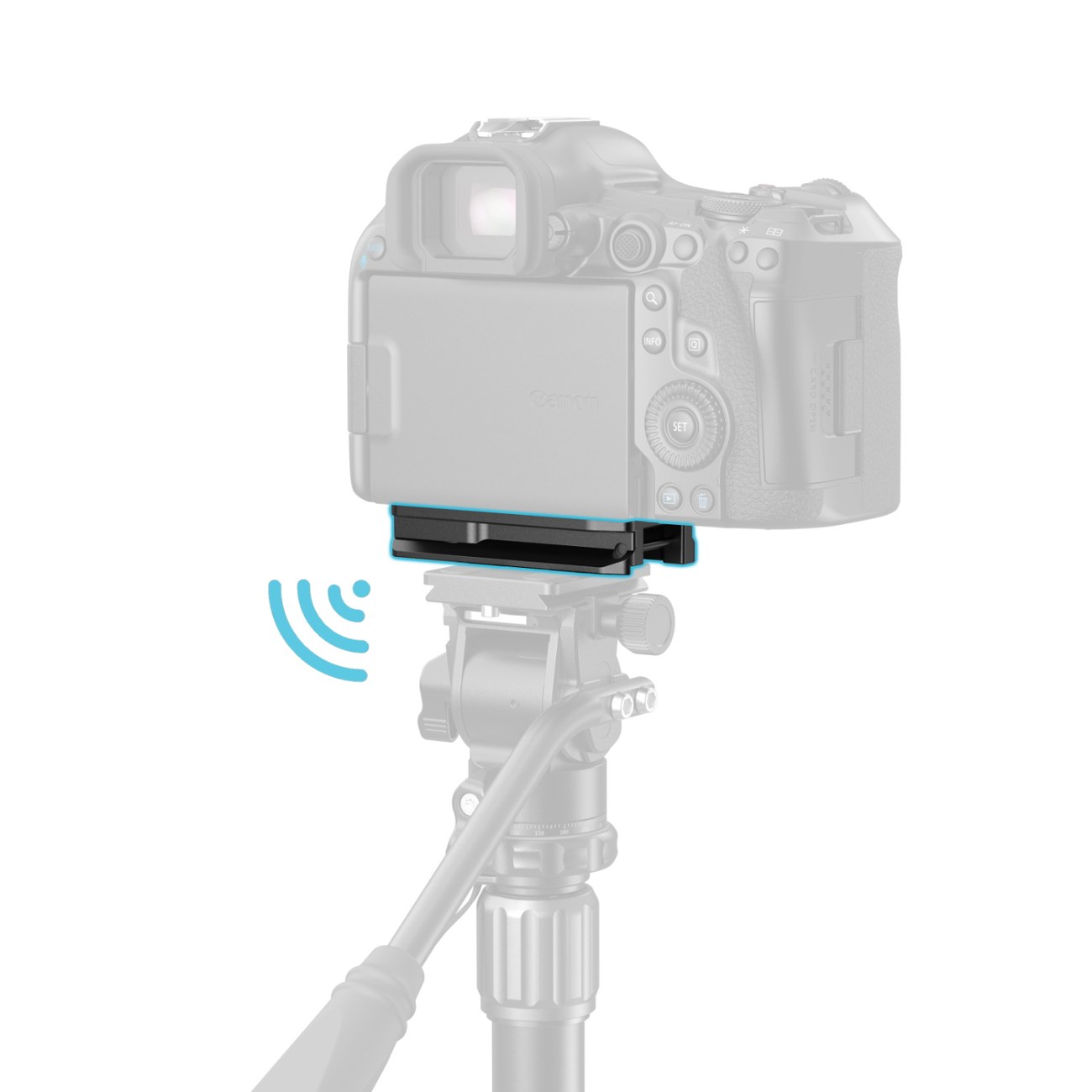 Arca-Swiss Mount Plate for AirTag for Canon