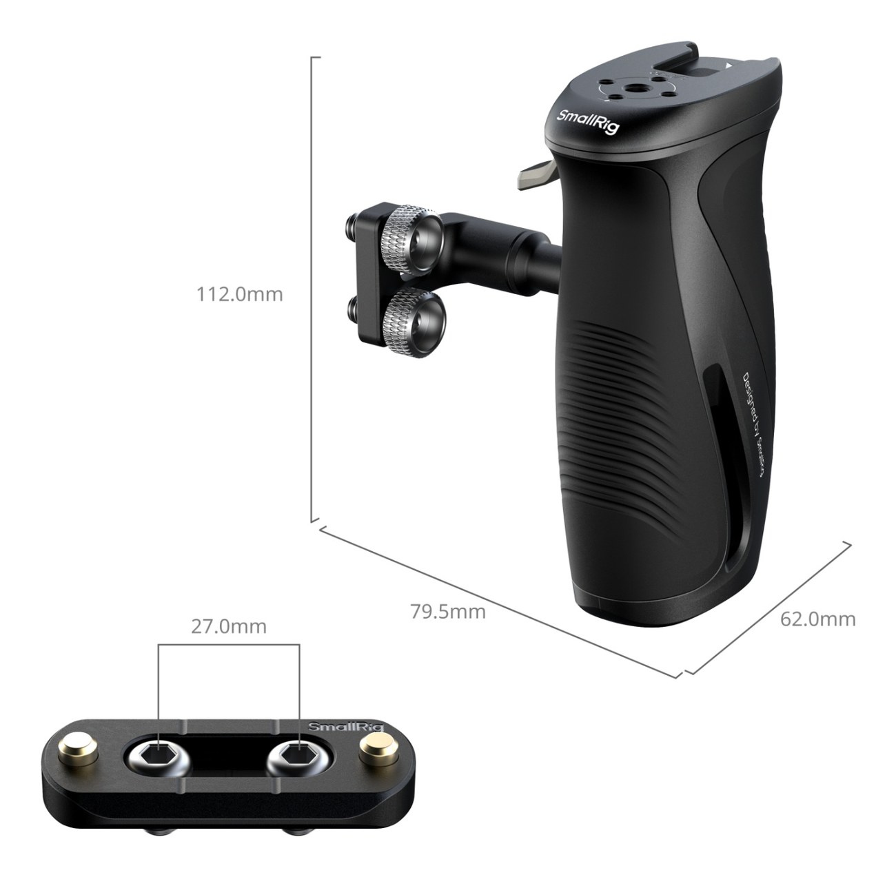 Rotating Side Handle with 1/4″-20 Screws