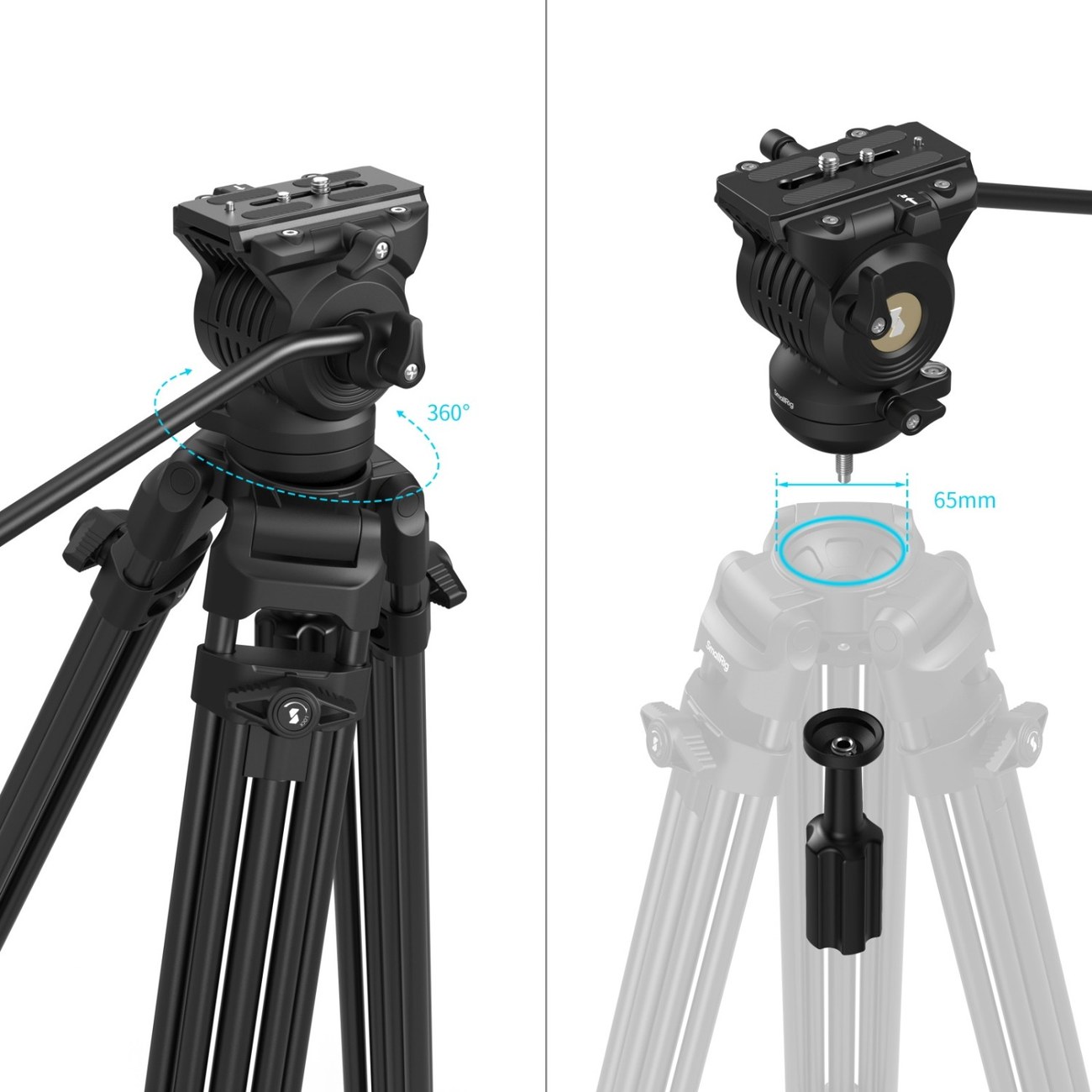 AD14 Heavy-Duty Aluminum Alloy Tripod