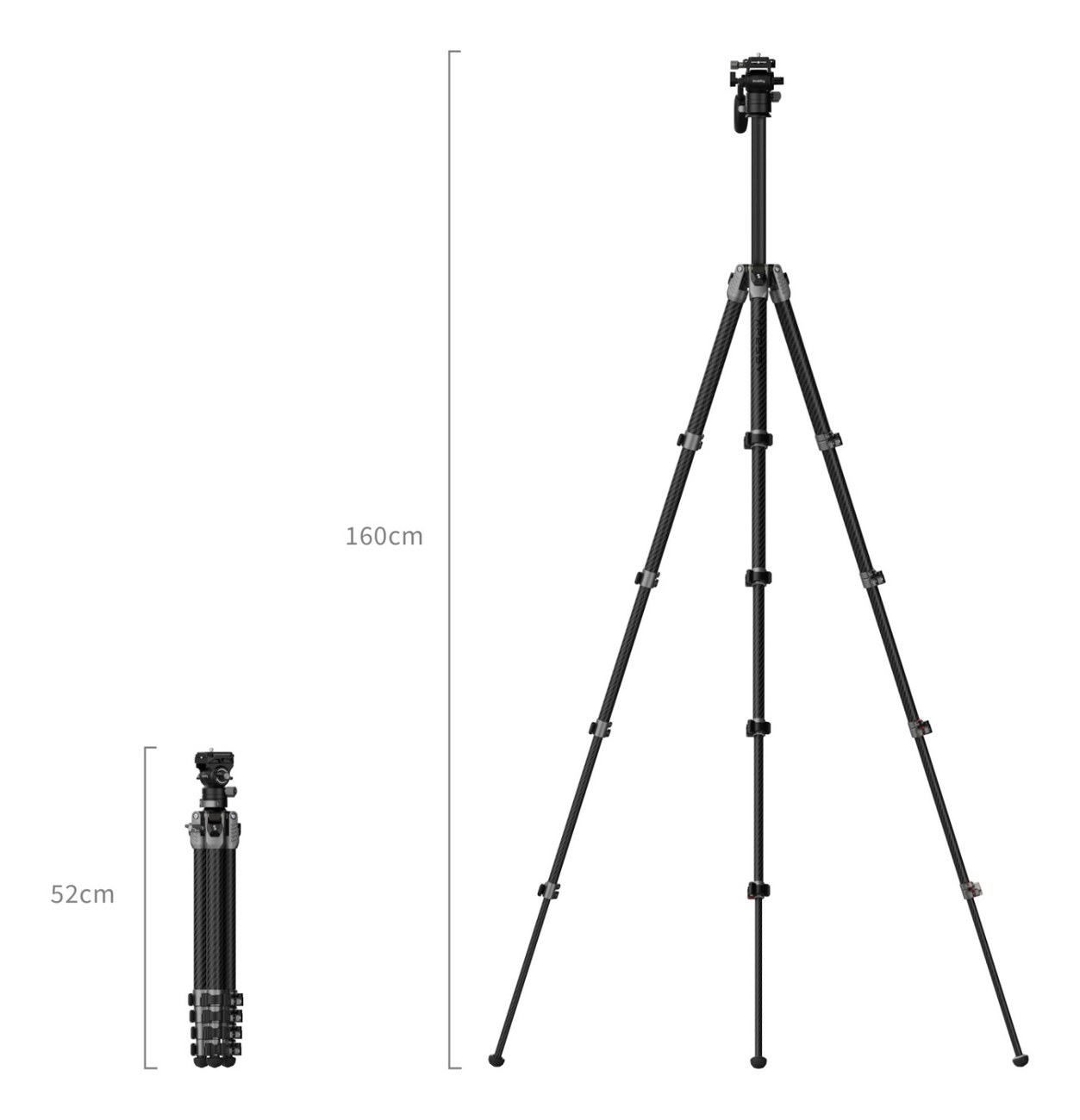 Portable Video Carbon Fiber Tripod AP255Pro
