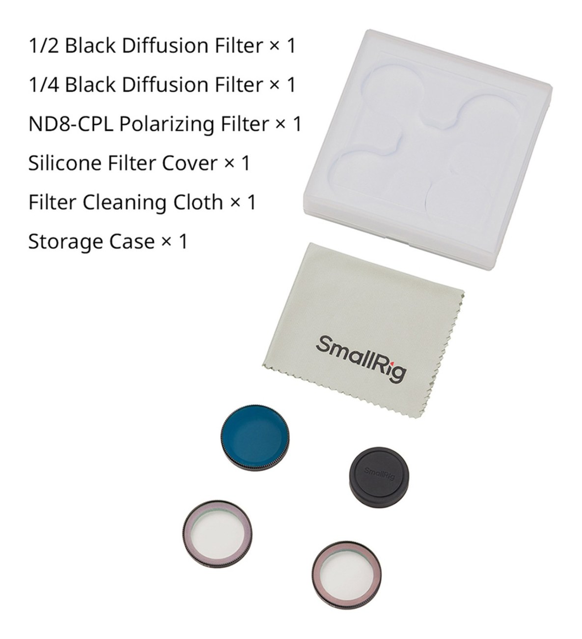 1/2 Black Diffusion & 1/4 Black Diffusion & ND8-CPL Polarizing Filter Kit for DJI Osmo Nano