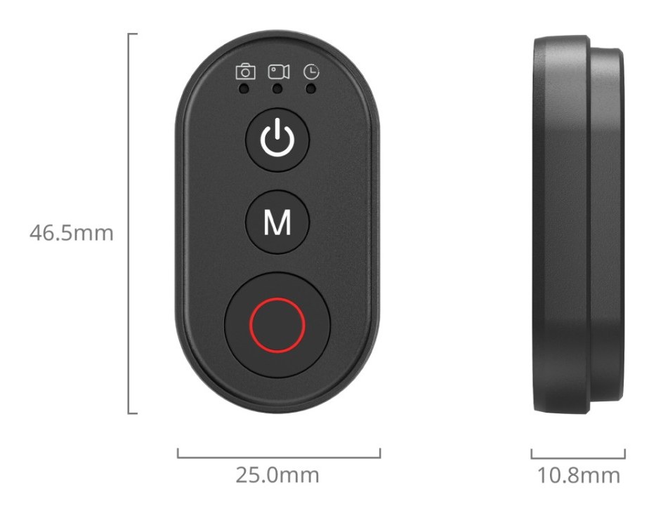 Wireless Remote Controller for Action Cameras and Mobile Phones