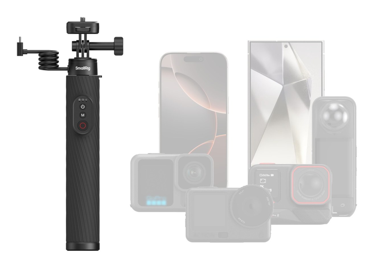 Grip-Designed Powerbank for Action Cameras & Phones