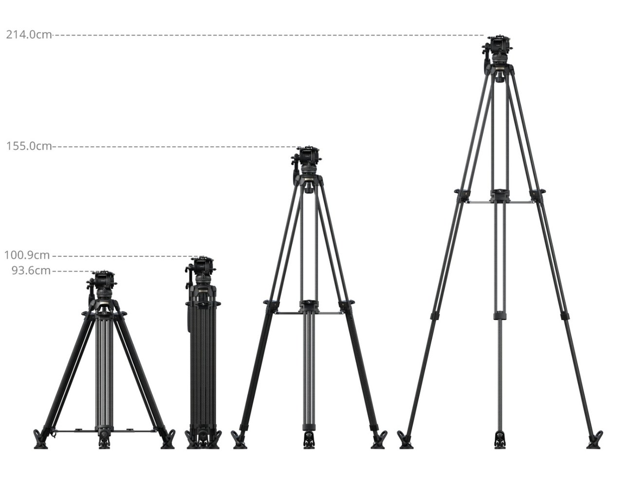 FSD16 FreeSpeed Heavy-Duty Carbon Fiber Tripod