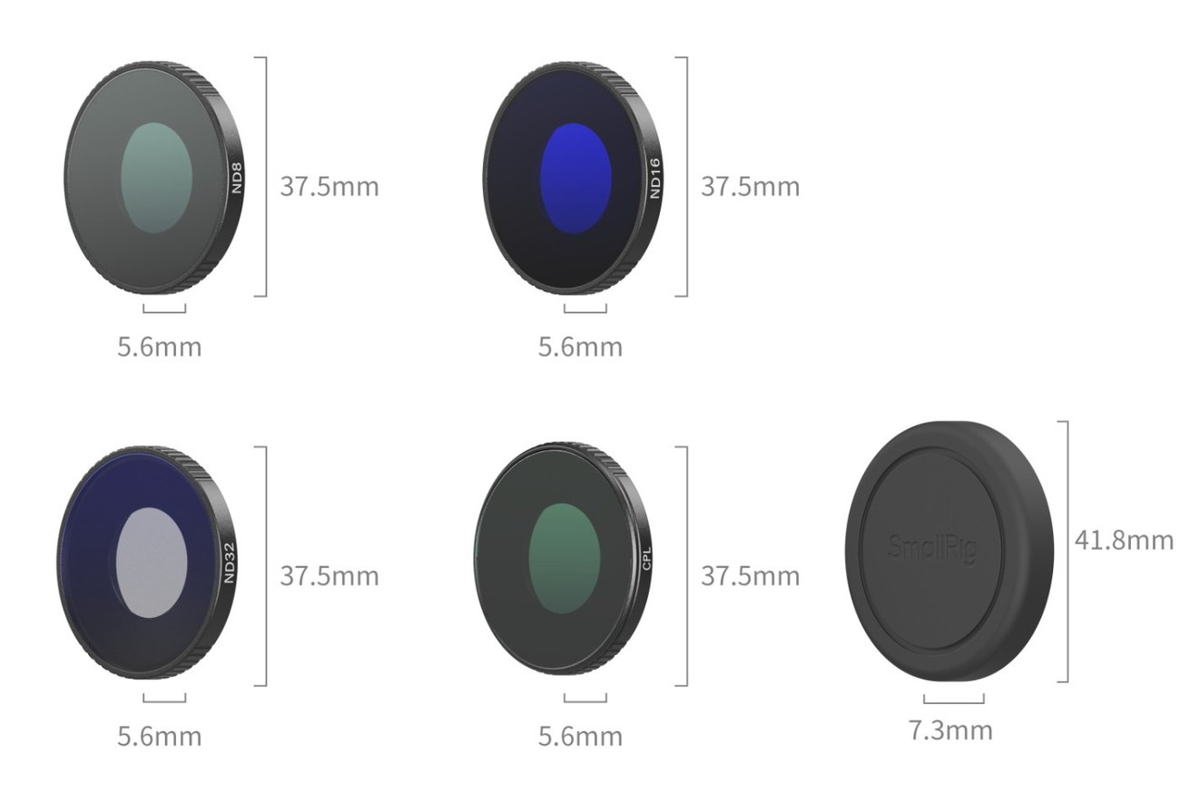 Threaded Filter Kit for DJI Osmo Action 6