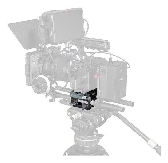 Manfrotto-Type Mount Plate Kit with 15mm Dual Rod Clamp