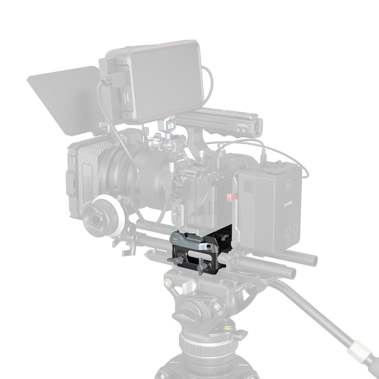 Manfrotto-Type Mount Plate Kit with 15mm Dual Rod Clamp