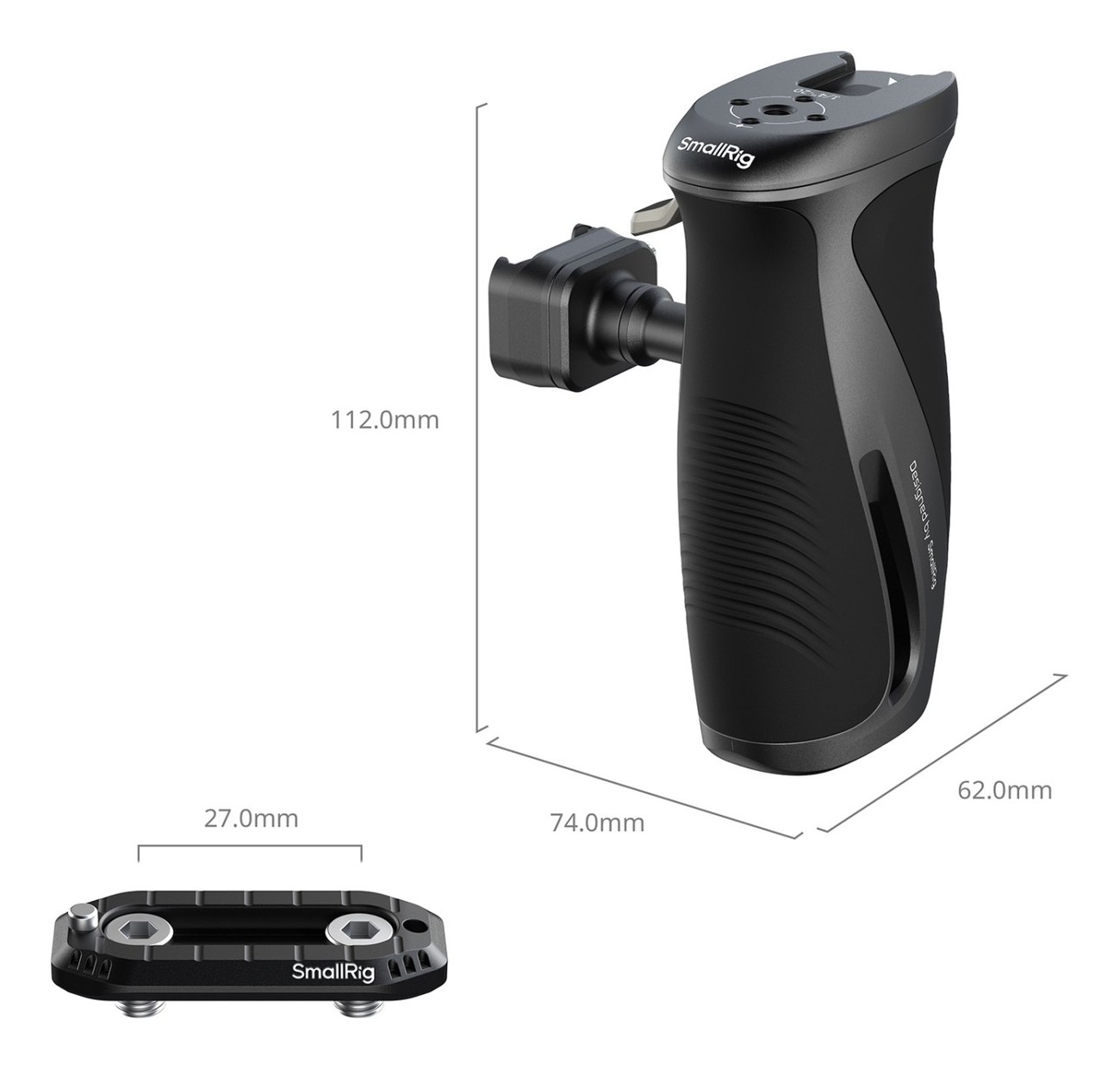 Rotating Side Handle with ″HawkLock″ H21 Quick Release NATO Clamp