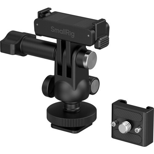 Quick Release Adapter Support with Cold Shoe Mount and mini Ball Head for DJI Osmo Action 6