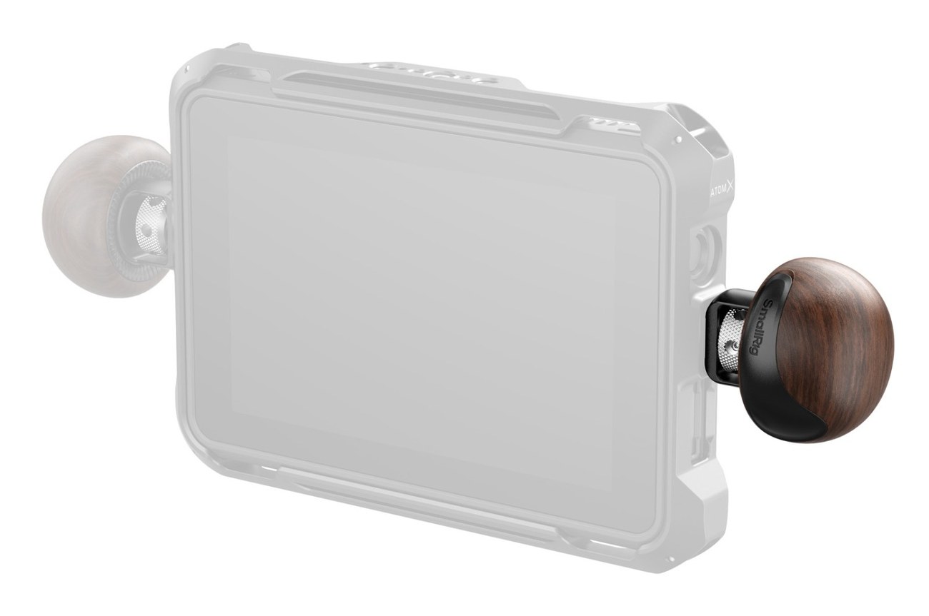 mini Wooden Side Handle with 1/4''-20 Locating Screw