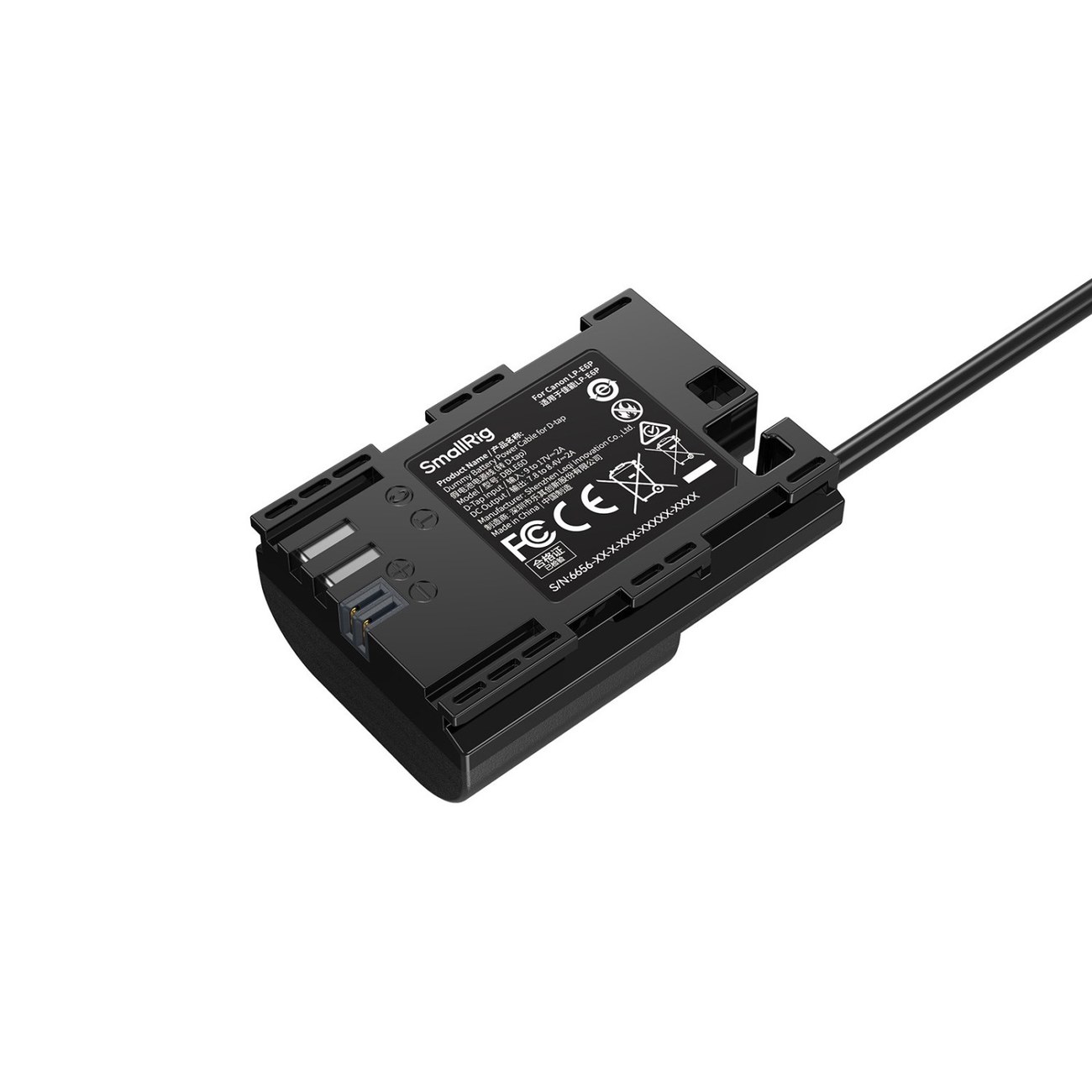 Dummy Battery Power Cable for D-Tap for Canon LP-E6P