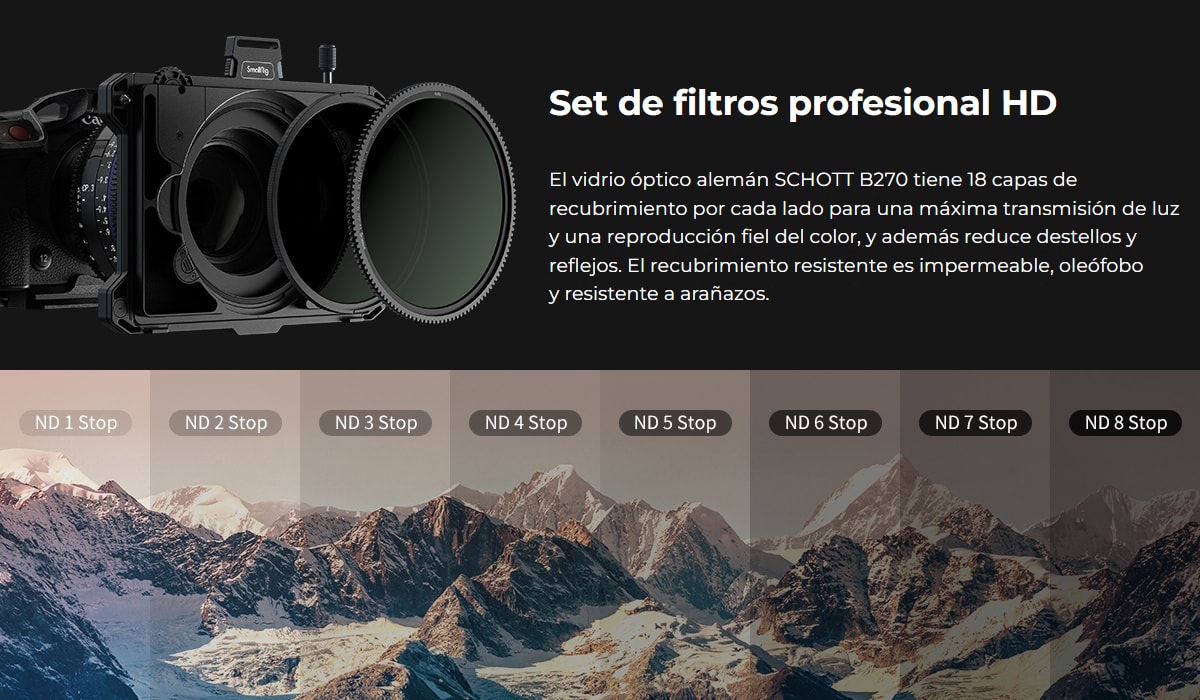 SmallRig Multifunctional Modular Matte Box 95mm VND Kit 3645