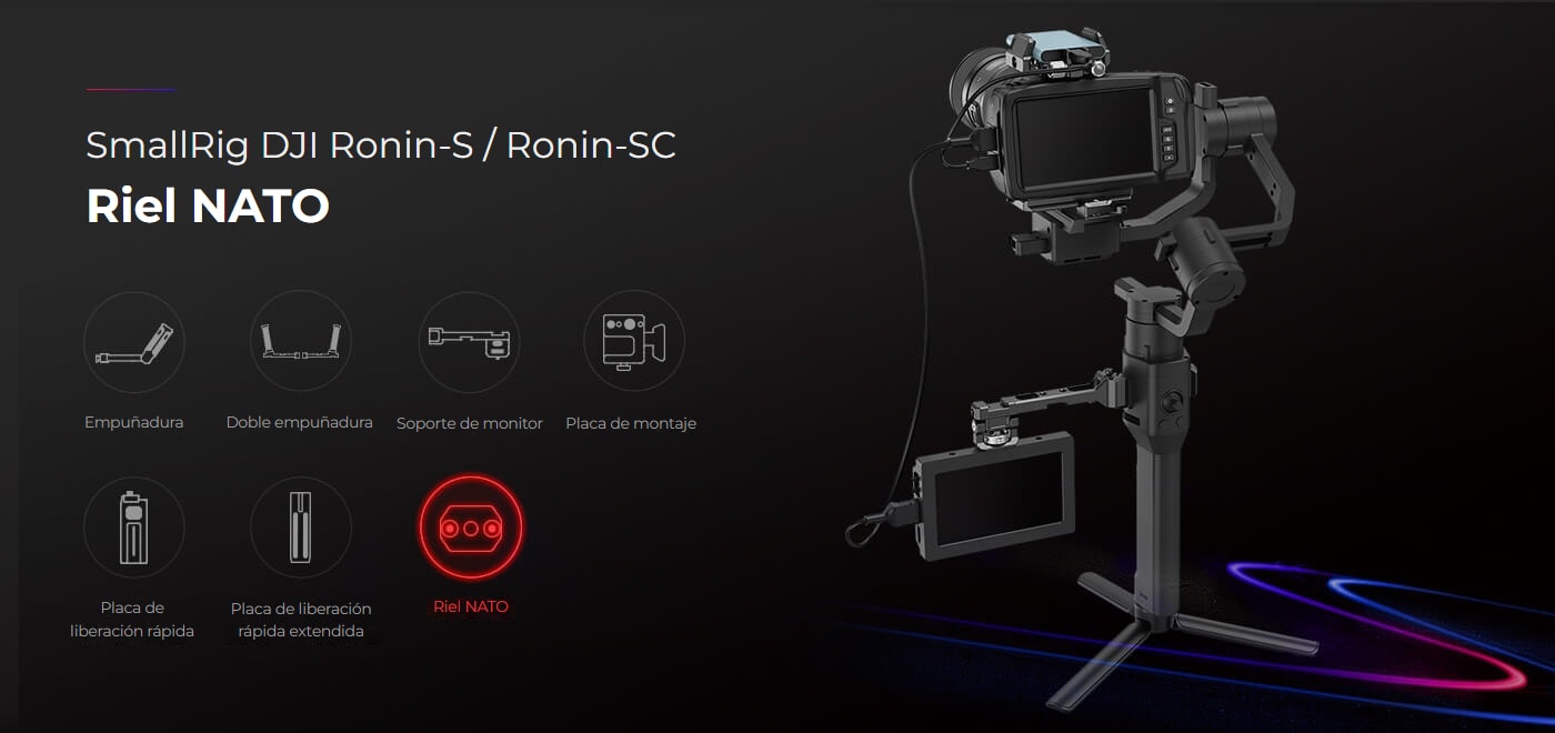 SmallRig NATO Rail for DJI Ronin S / SC 3032