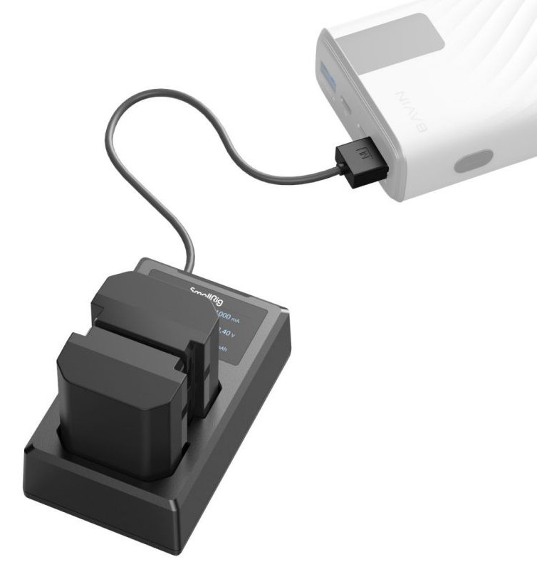 SmallRig NP-FZ100 Camera Battery and Charger Kit 3824B – Con powerbank en ruta