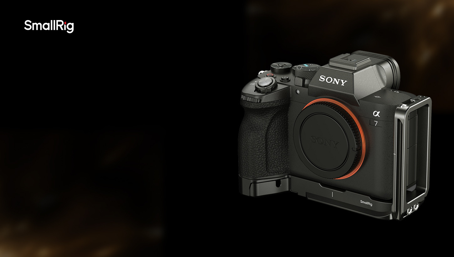 Placa en L con ranura para AirTag para Sony A7 V / A7R V / A7 IV / A7S III / A1 / A7R IV