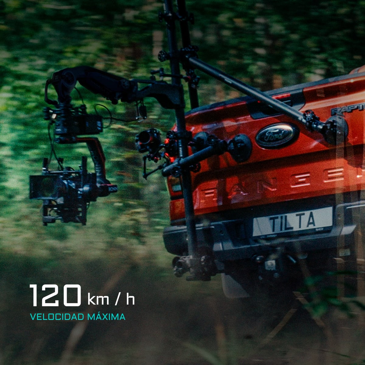 Imagen estable incluso a 120 km/h