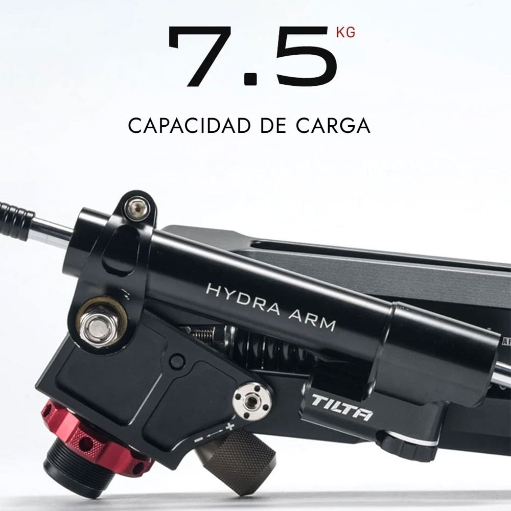 El brazo amortiguador soporta 7,5 kg