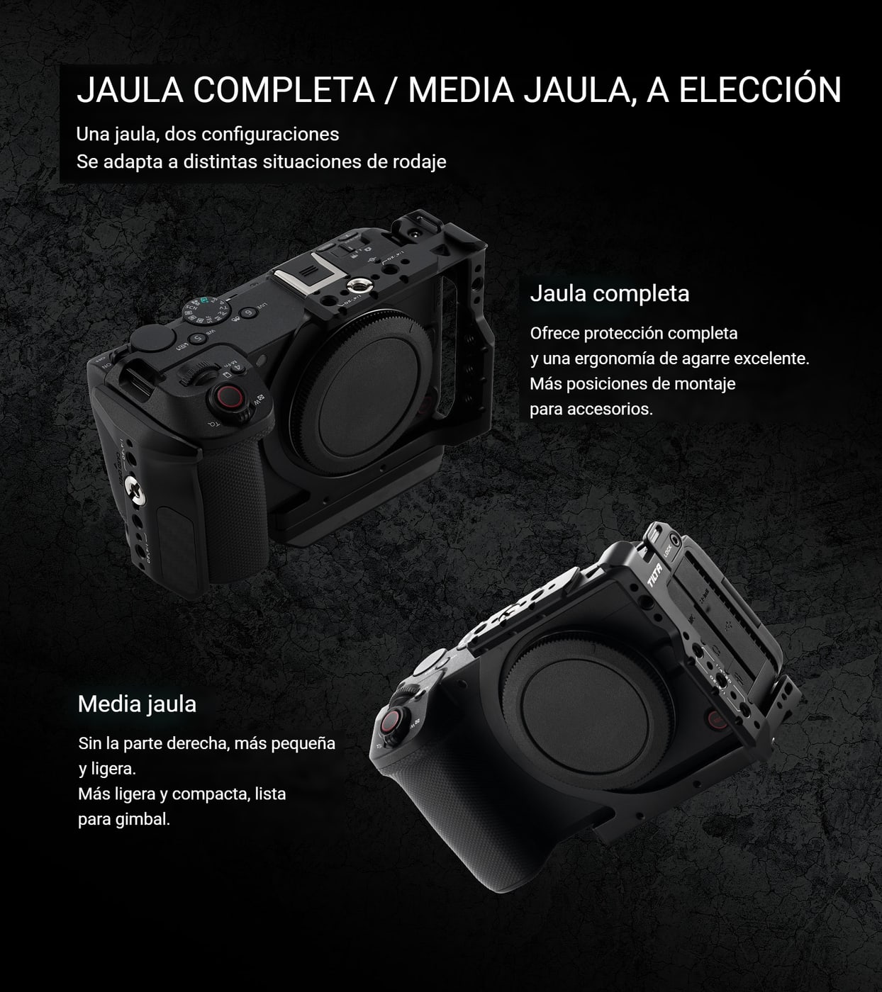 Media jaula que se puede ampliar