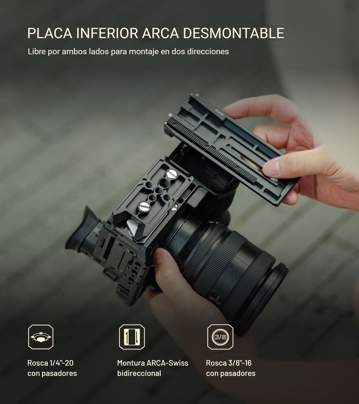 Placa inferior ARCA desmontable