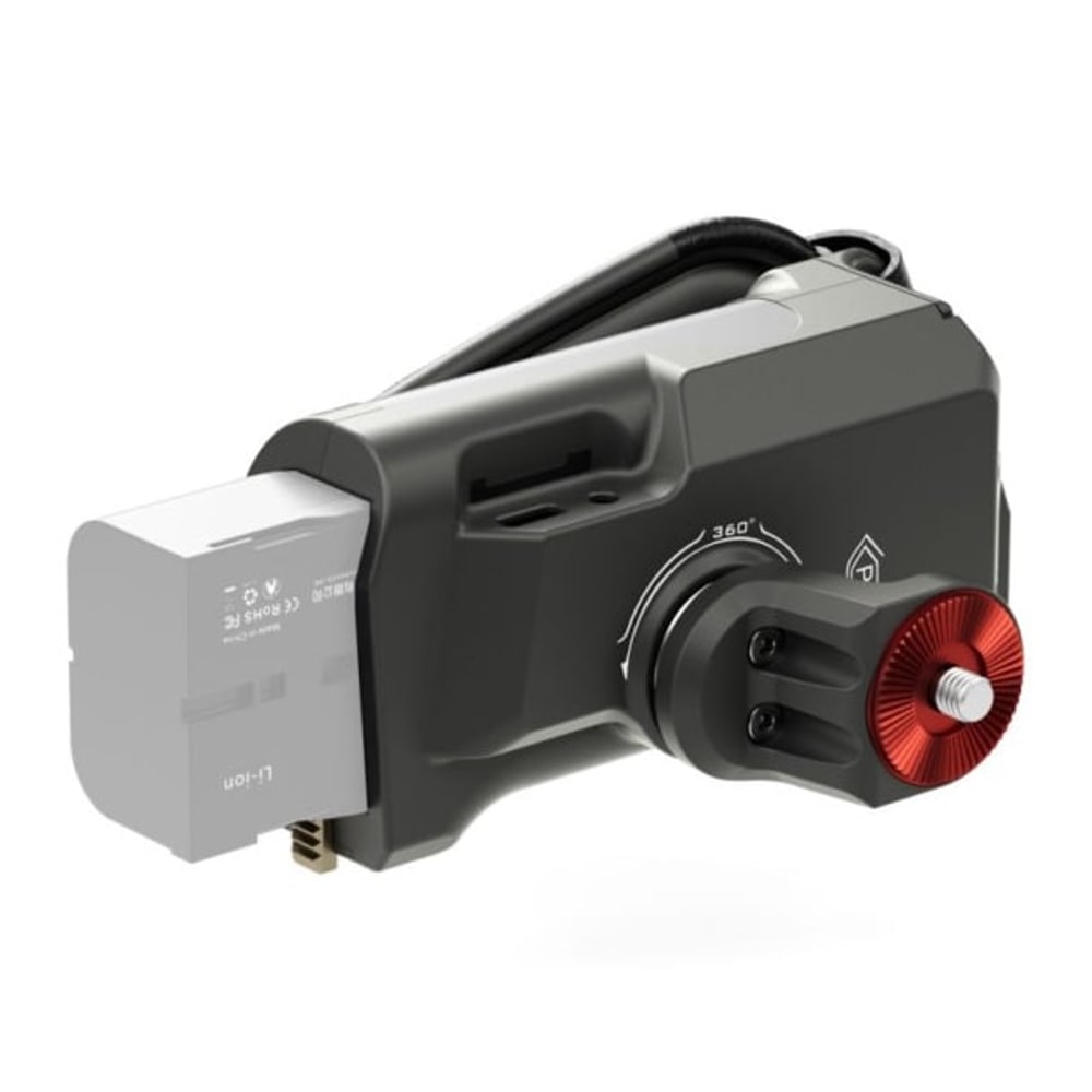 La batería Sony F570 alimenta todo el conjunto