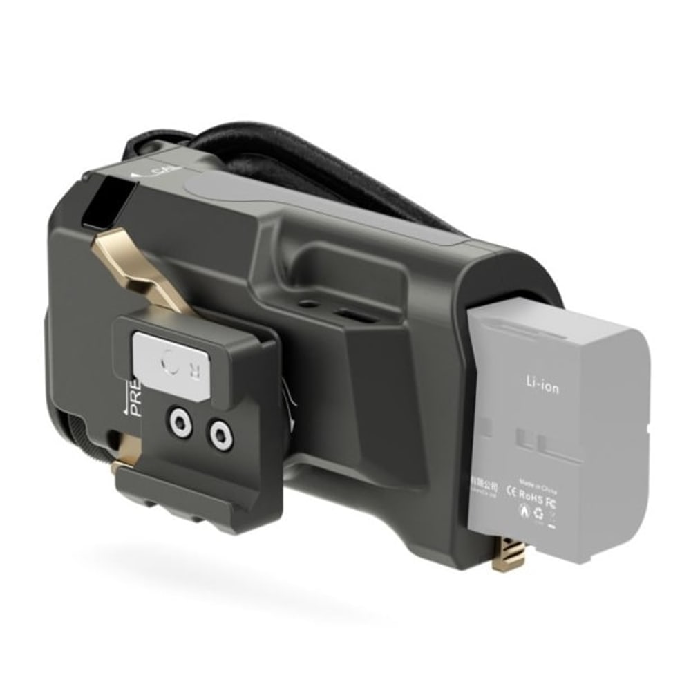 La batería Sony F570 alimenta todo el conjunto