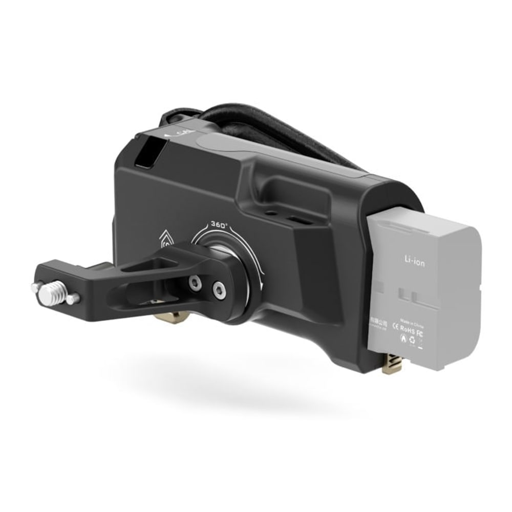 La batería Sony F570 alimenta todo el conjunto