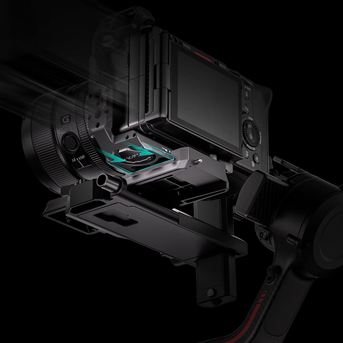 Arca-Swiss abajo: cambio a trípode y a gimbal