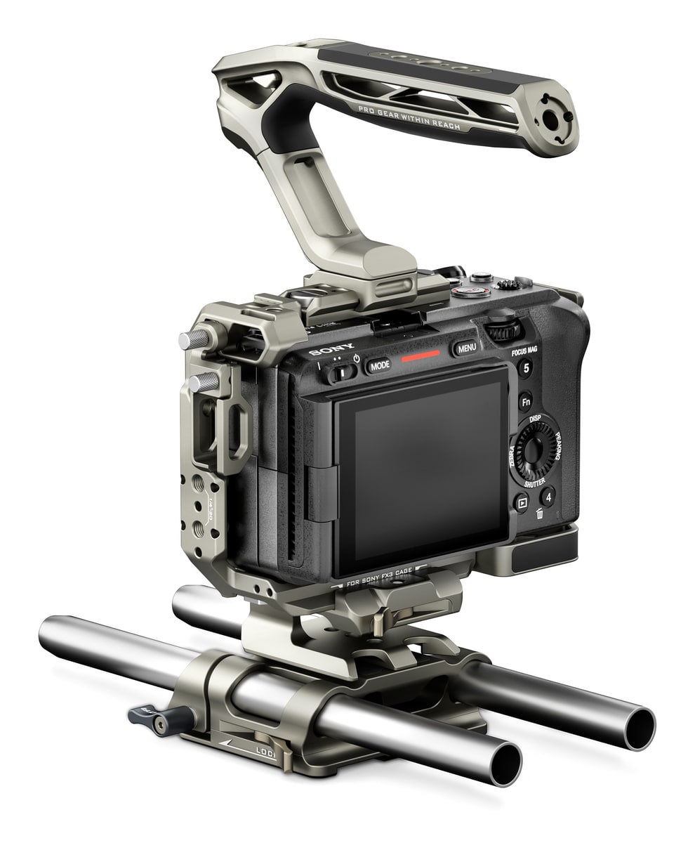 Placa base y varillas de 15 mm para matte box y follow focus