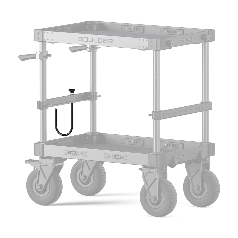 En el travesaño, fuera de las bandejas