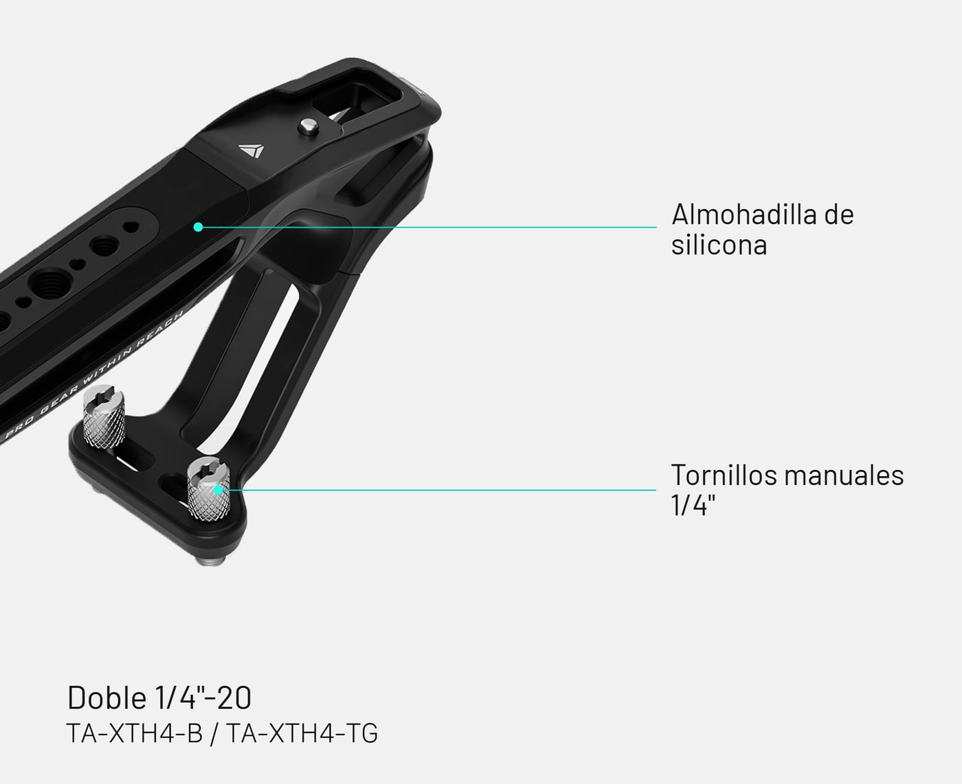 TA-XTH4-B — Doble 1/4"-20