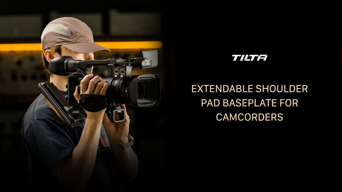 El camcorder al hombro sin un rig completo