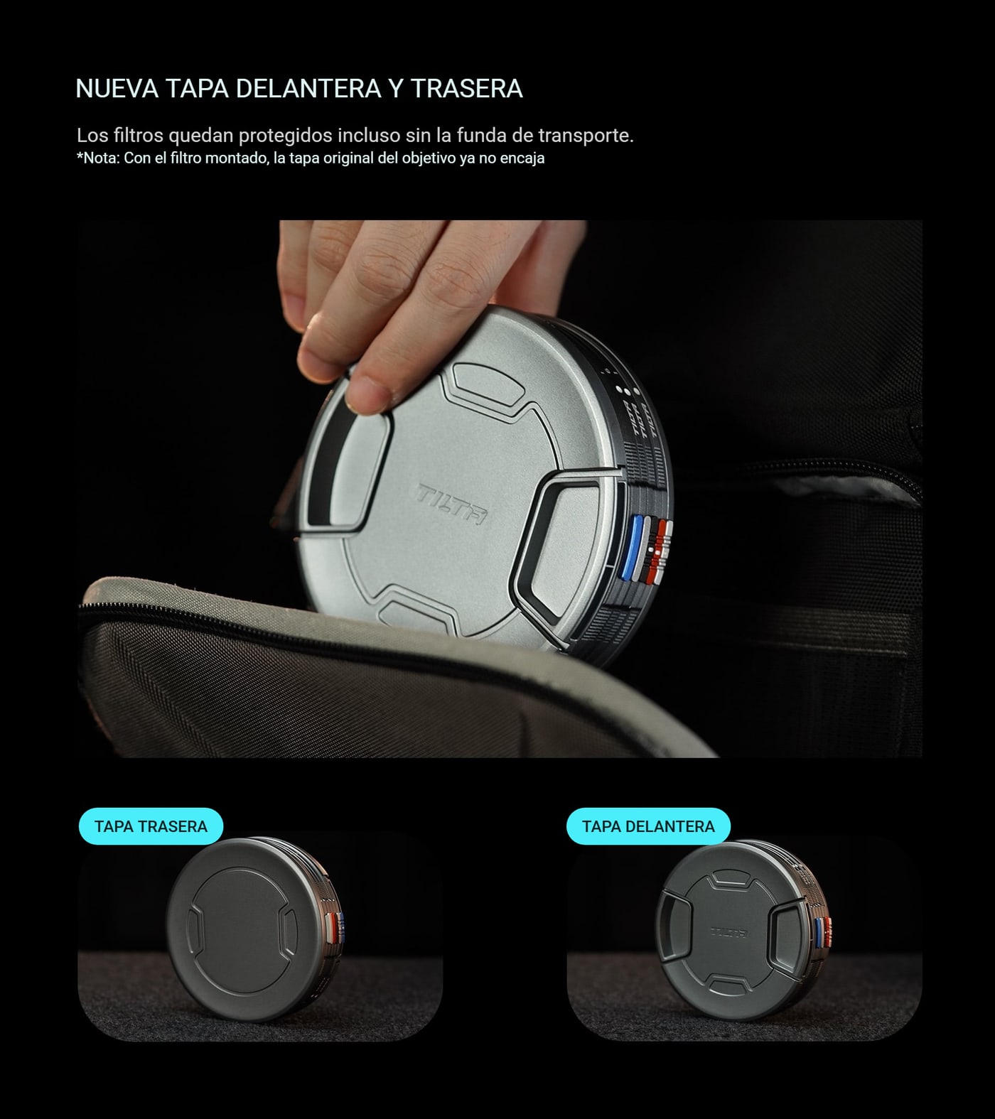 Tapa delantera y trasera