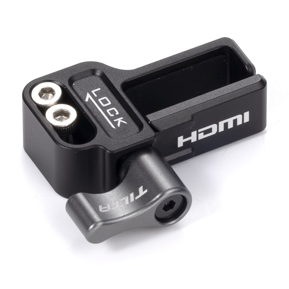 El cable HDMI lo sujeta la jaula, no el conector
