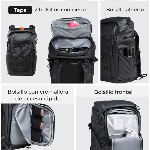 Ulanzi AB01 TAI Outdoor Camera Backpack – Kapsy tam, kde je potřebujete