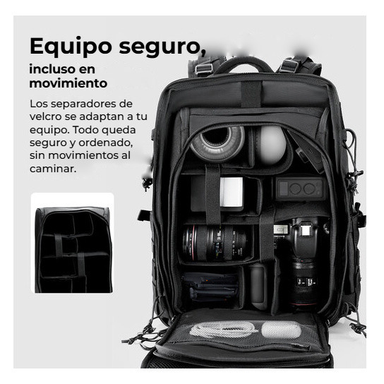 Ulanzi BC007 Tactical Camera Backpack 28L – Odnímatelná vložka s přepážkami