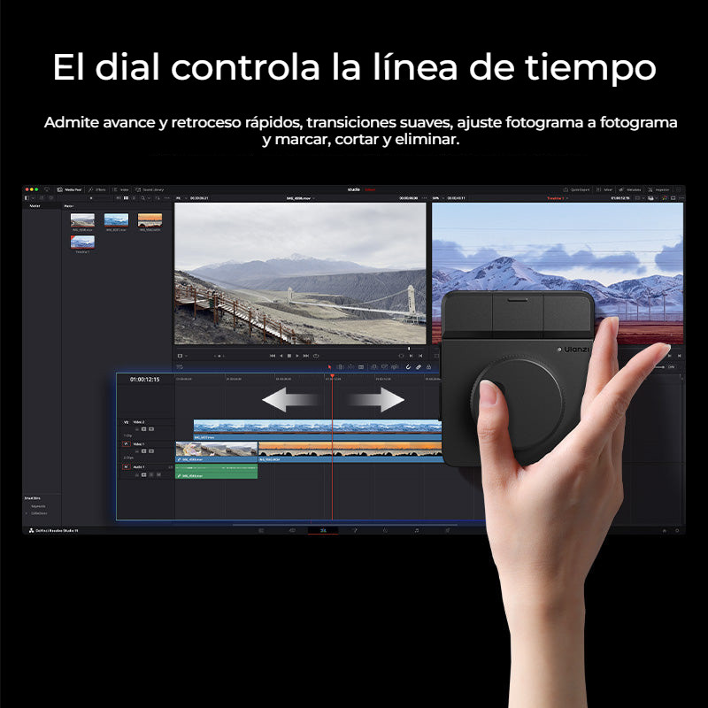 Ulanzi D100H Dial Creative Controller – Volič ovládá časovou osu
